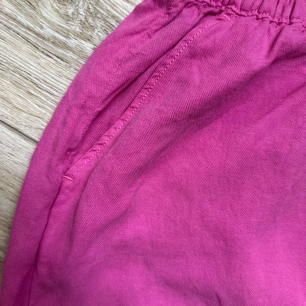 Calypso St. Barth Linen Blend Maci Skirt Ruffle Pink Small - Picture 4 of 7